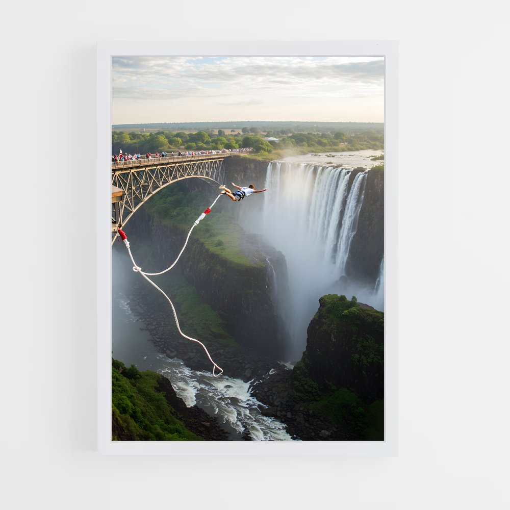 Poster Plongée Verticale – affiche Saut à l’élastique (vue 3)